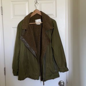 Sherpa lined parka Anthropologie